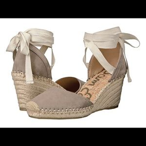 Sam Edelman Taupe Patsy Espadrille Wedges